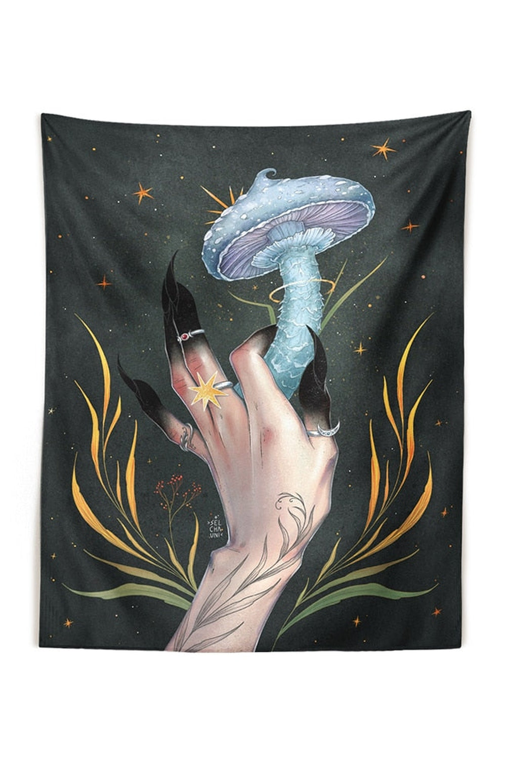 Enchanting Mandrake Plant Tapestry