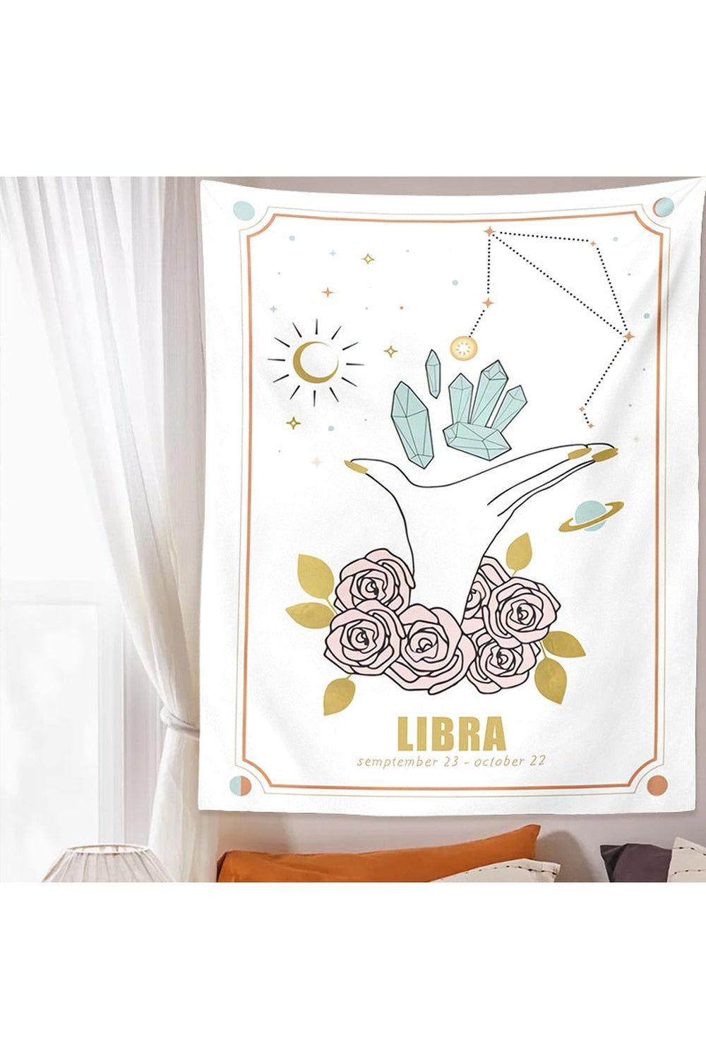 Zodiac Sign Themed Tapestry