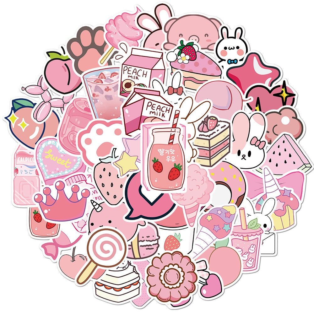 Delightful Pink Sticker Set