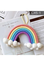 Rainbow Nursery Wall Knit Decor