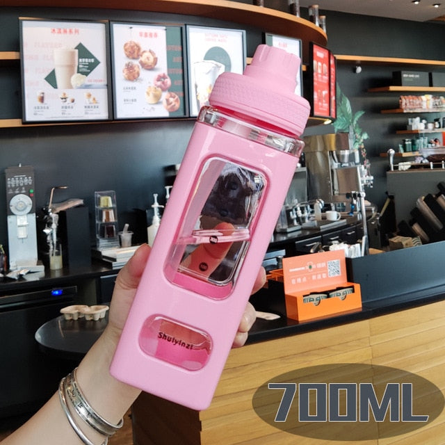 Kawaii Pastel Square Water Bottle