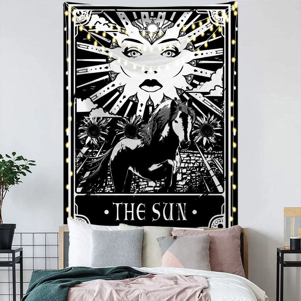 Astrology Moon Phase Tarot Tapestry