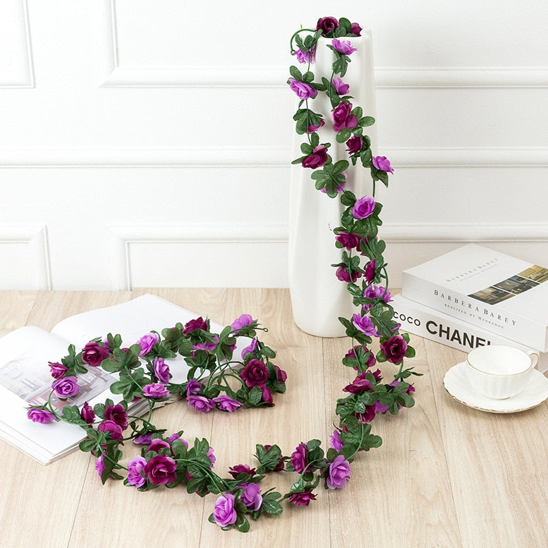 Blossoming Artificial Rose Vine - 250CM