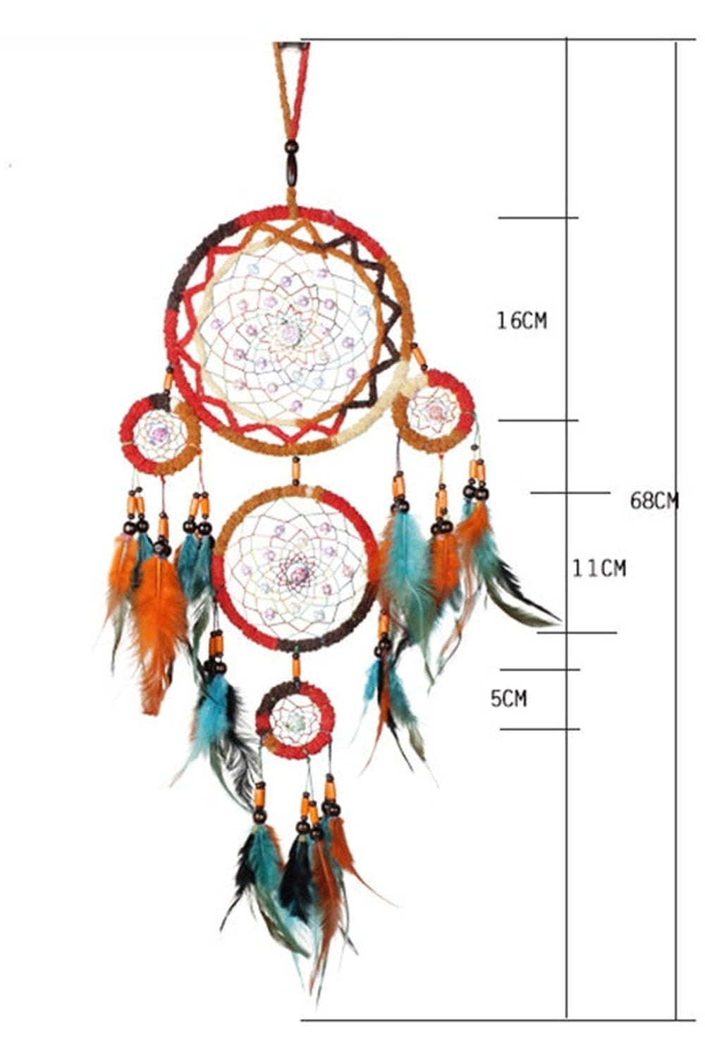 Intricate Five-ring Dreamcatcher