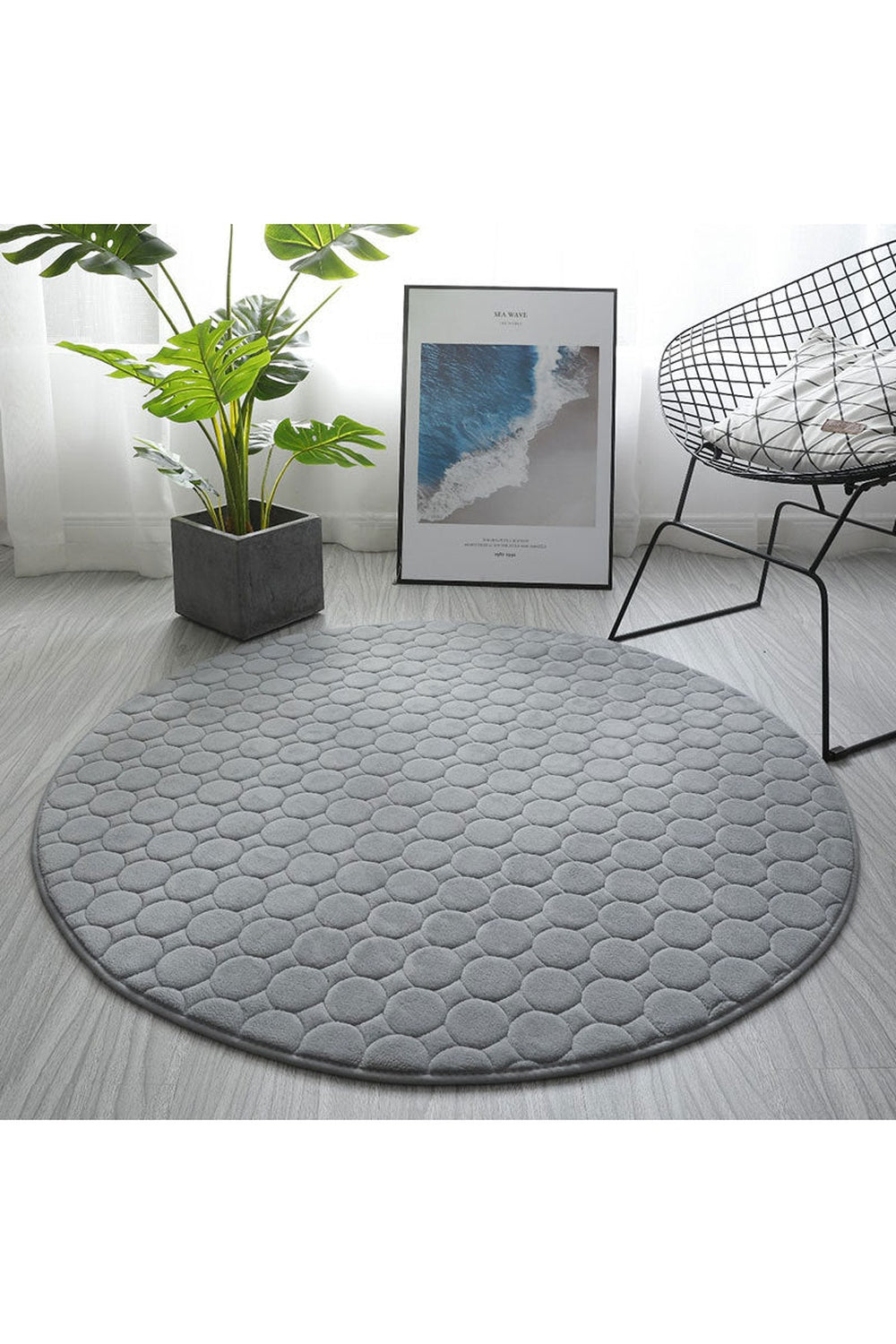 Thickened Pastel Round Rug