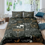 Gothic Black Death Moth Bedding Set