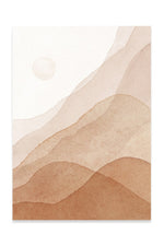 Light Academia Beige Landscape Canvas