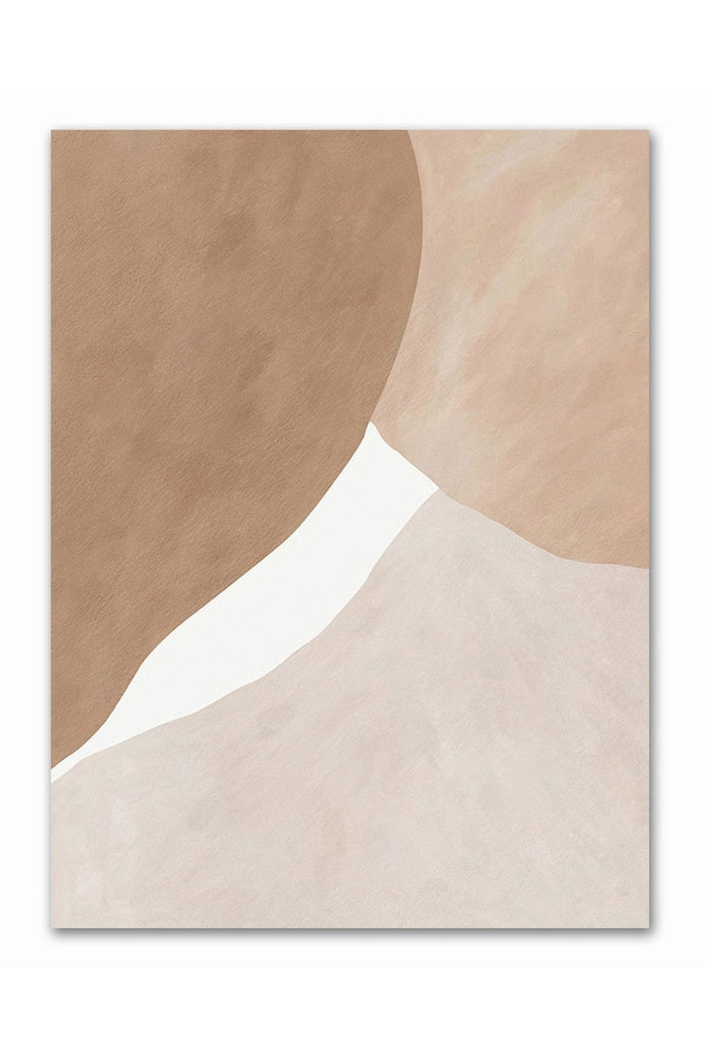 Beige Abstract Canvas Poster - Light Academia