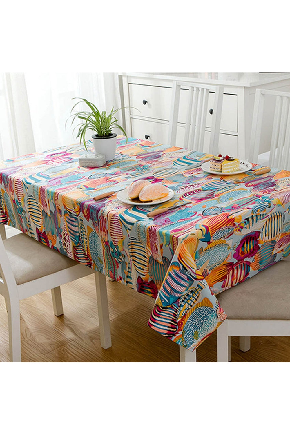 Oceanic Tropical Fish Tablecloth