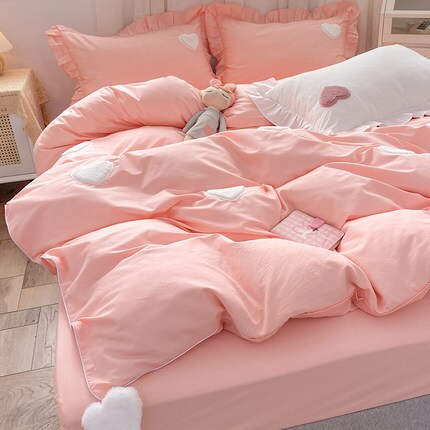 Ruffle Pillowcase Bedding Set