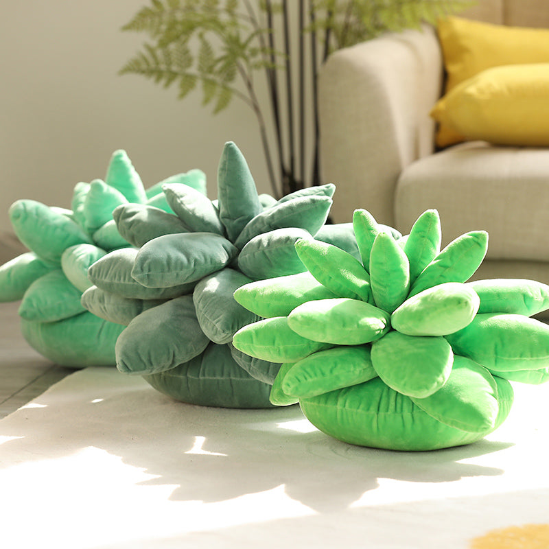 Cottagecore Succulent Pillow