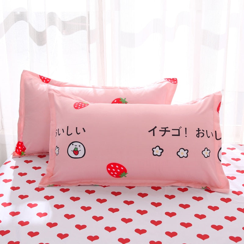 Kawaii Strawberry Bedding Set