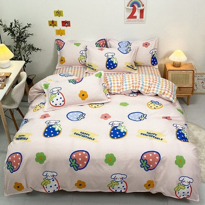 Strawberry Pattern Bedding Set