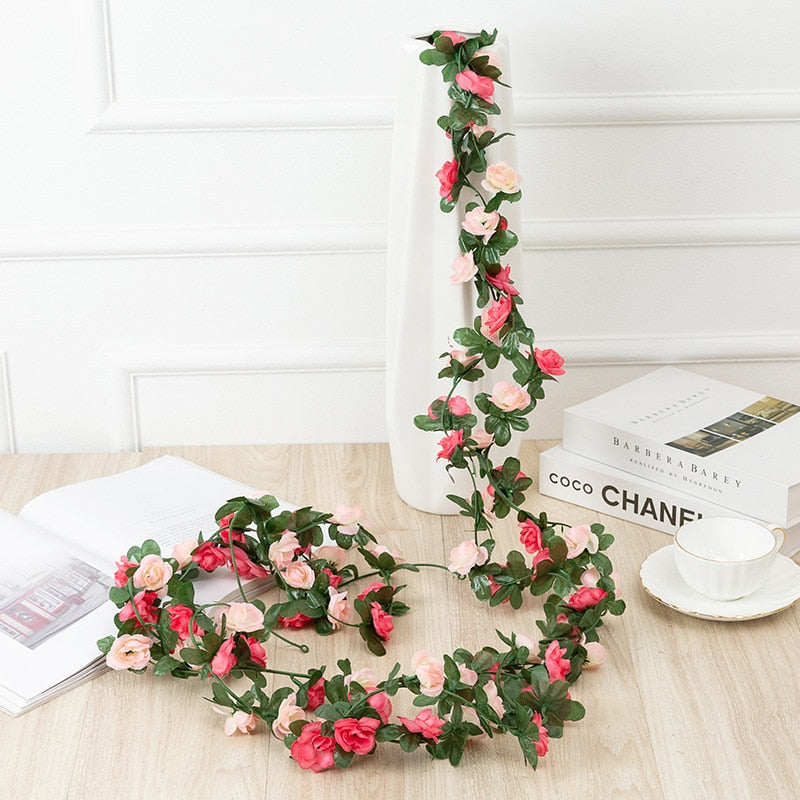 Cottagecore 250CM Artificial Plants Rose Vine