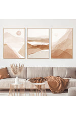 Light Academia Beige Landscape Canvas