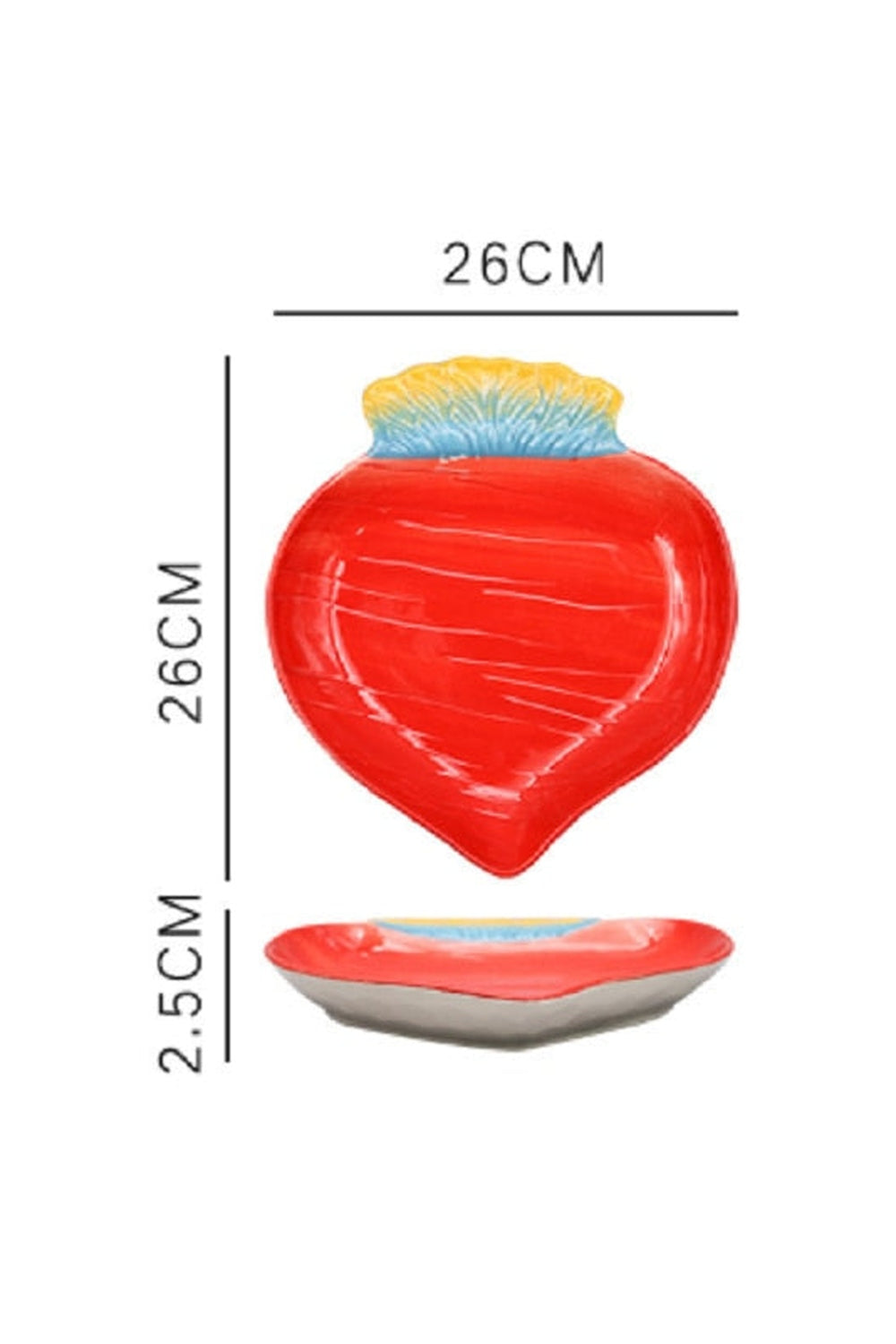 Fruit Motif Ceramic Salad Plate