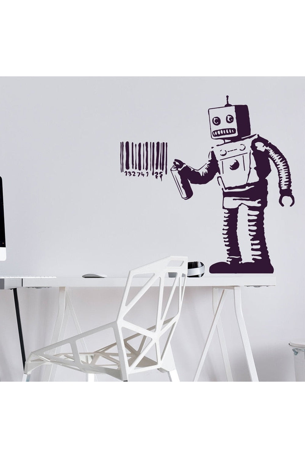 Urban Graffiti Robot Wall Sticker