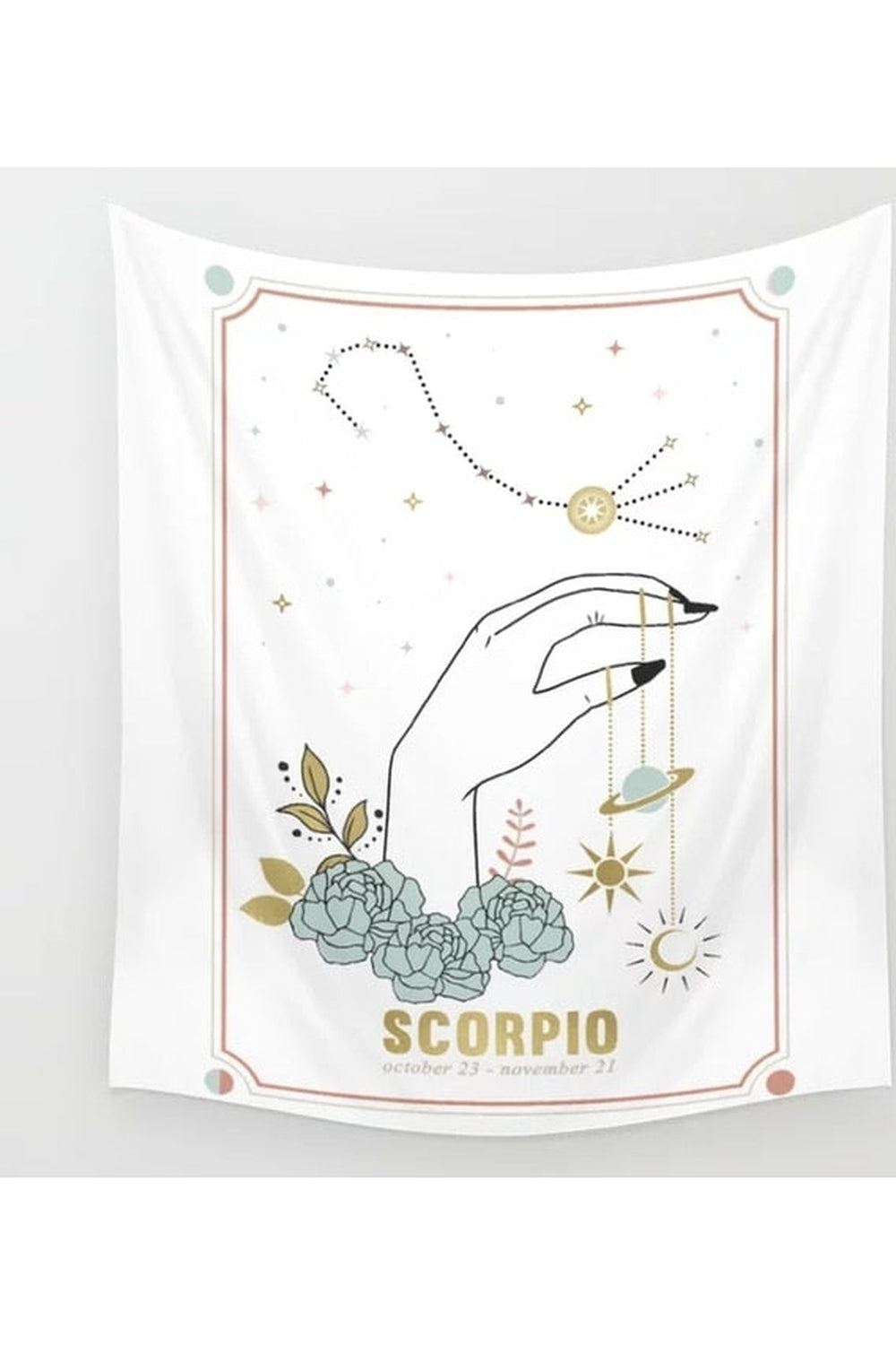 Zodiac Sign Themed Tapestry