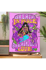 Hippie-Style Psychedelic Tapestry