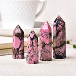 Pastel Goth 1pc Rhodonite Crystal Obelisk