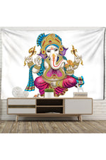 Lord Ganesha Mandala Tapestry