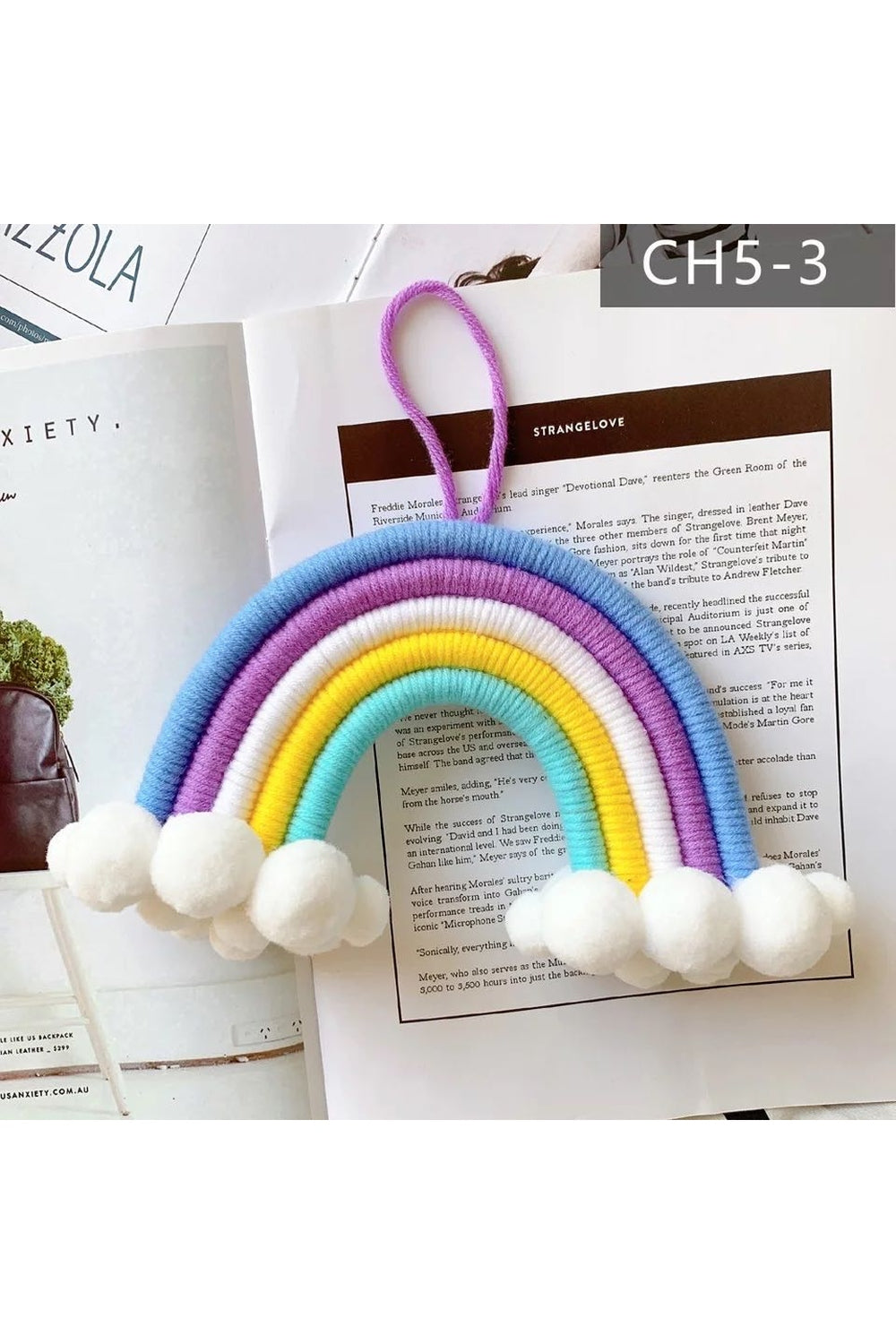 Rainbow Nursery Wall Knit Decor