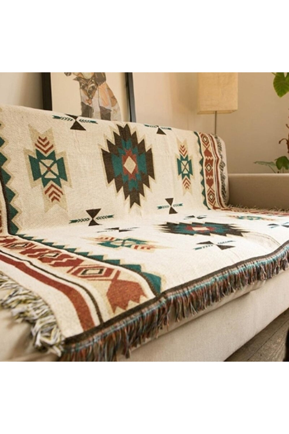 Ethnic Geometric Sofa Blanket