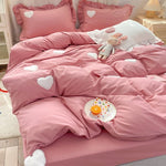 Ruffle Pillowcase Bedding Set