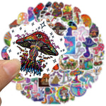 Colorful Mushroom Stickers