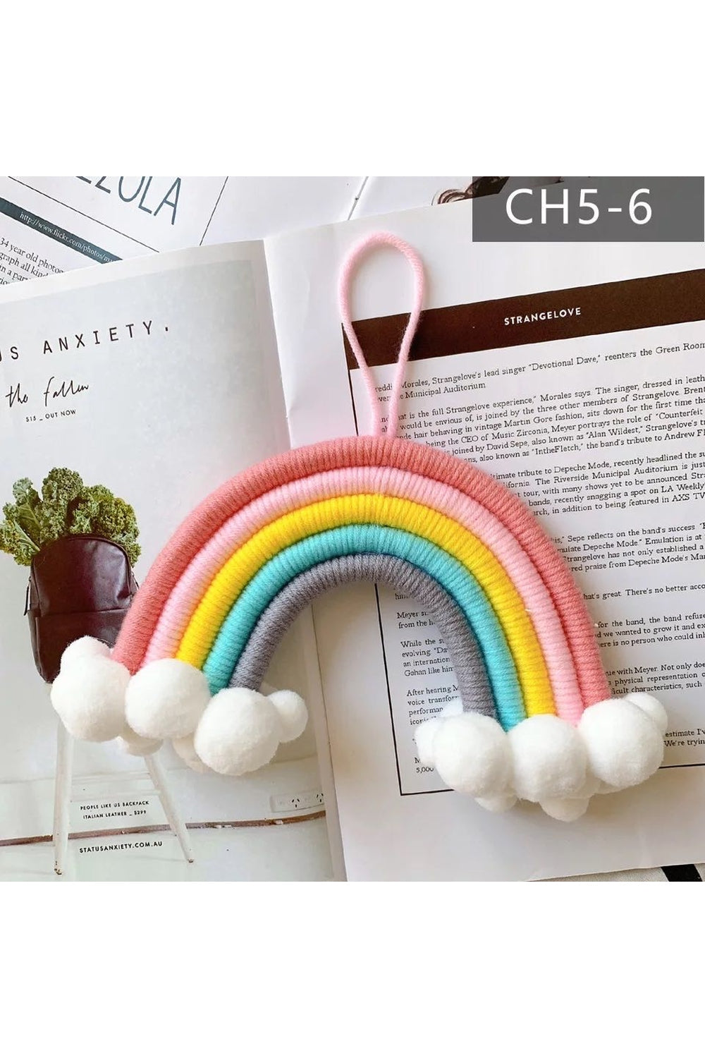 Rainbow Nursery Wall Knit Decor