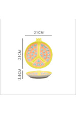 Fruit Motif Ceramic Salad Plate