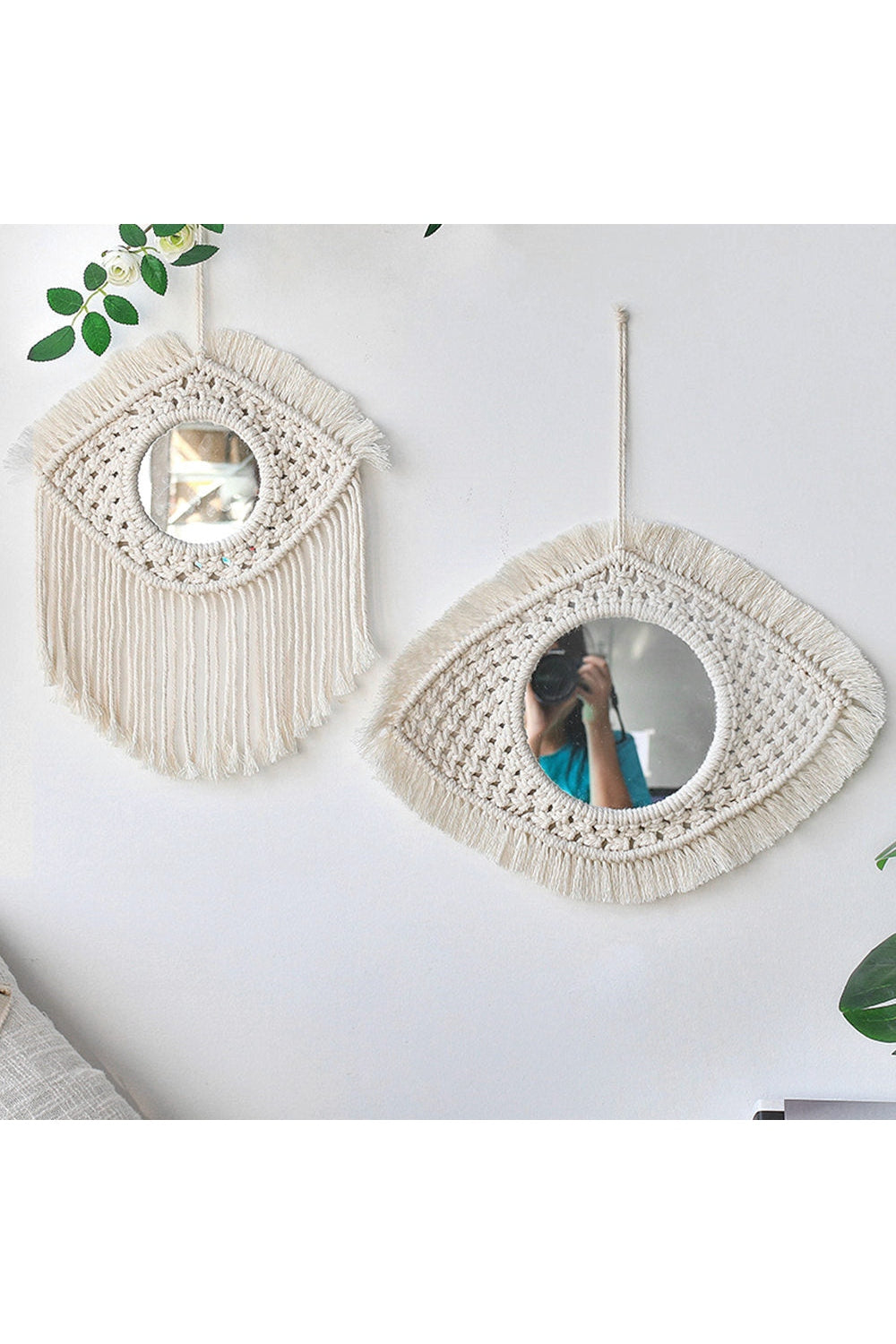 Round Wall Hanging Mirror