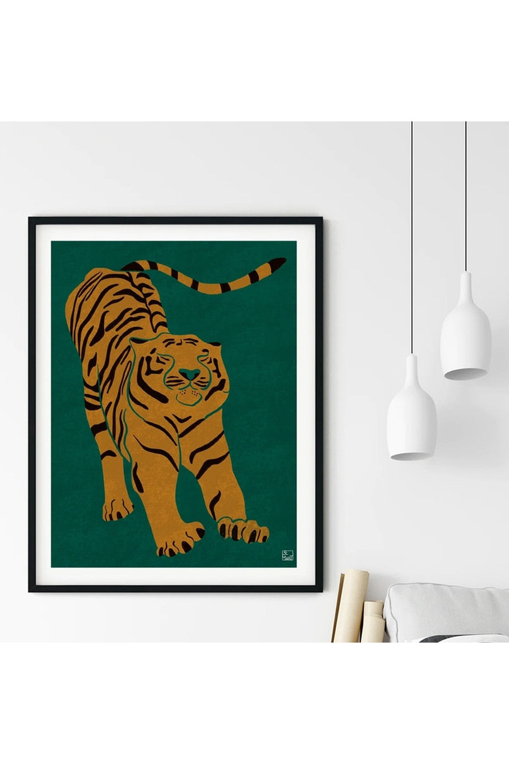 Majestic Tiger Art Canvas Poster