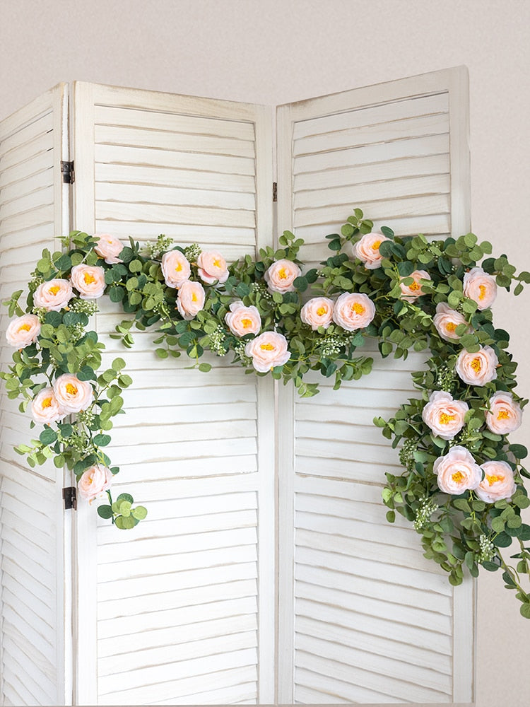 Cottagecore Artificial Peony Plants Garland