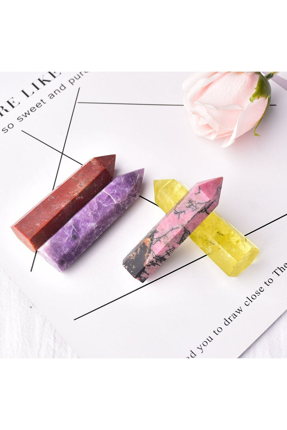 Crystal Miniature Obelisk Decor