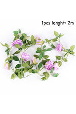 Romantic Artificial Rose Plant Garland