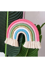 Rainbow Nursery Wall Knit Decor