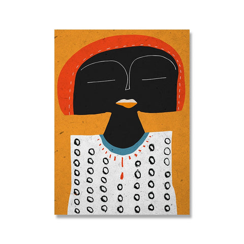 Artsy African Art Canvas Poster