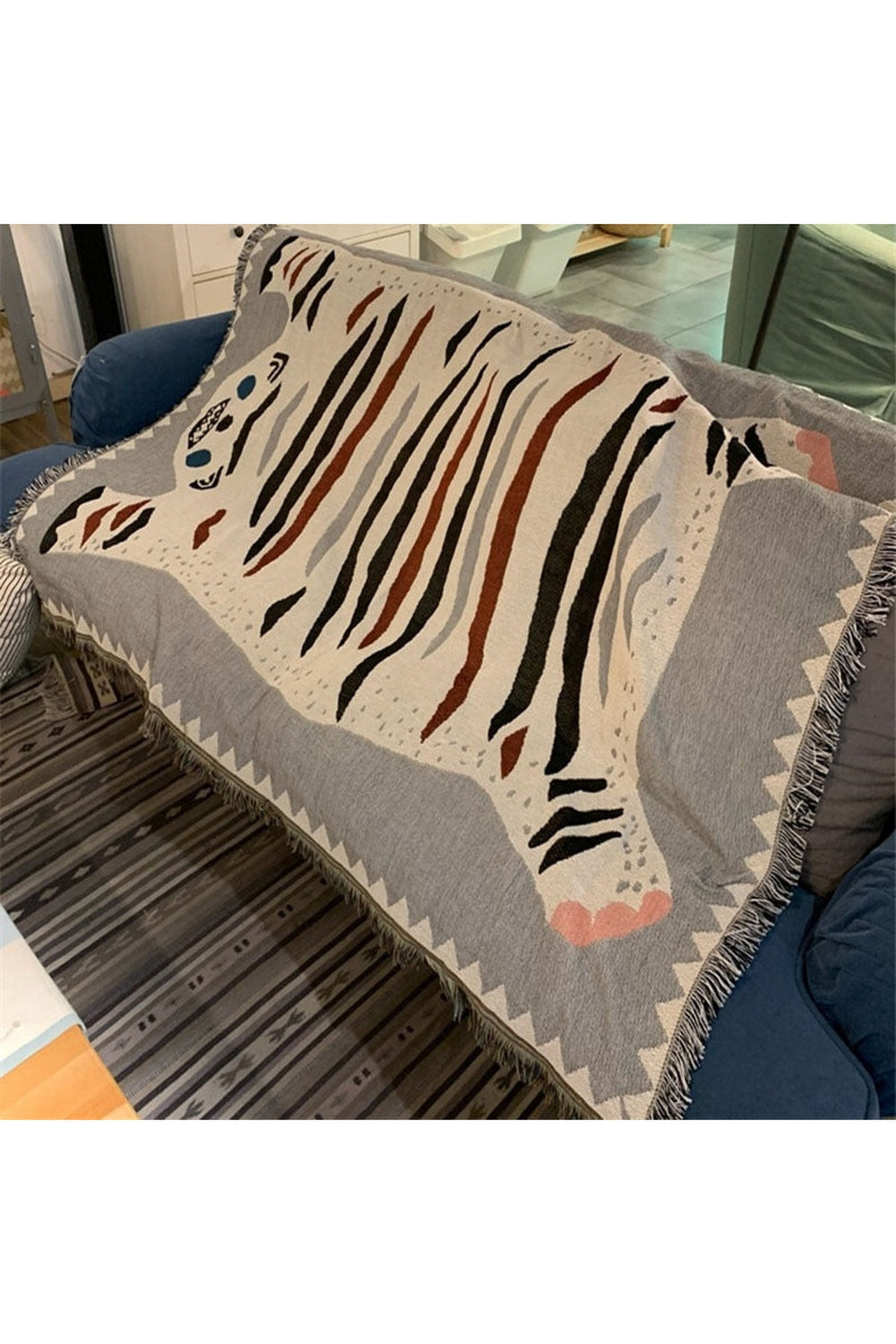 Tiger Skin Exotic Blanket