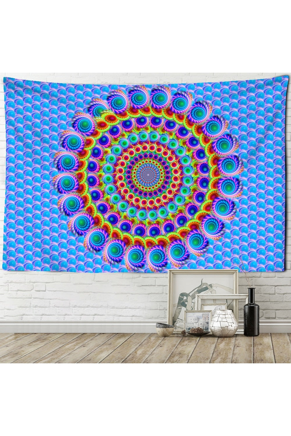 Colorful Mandala Tapestry Design