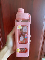 Kawaii Pastel Square Water Bottle