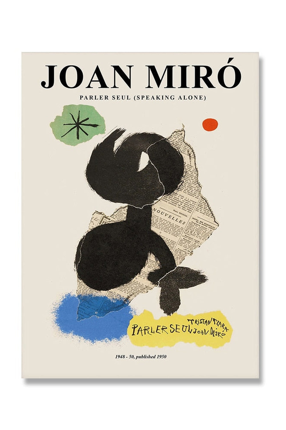 Joan Miro Inspired Canvas Poster