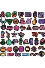 Neon Club Light Graffiti Sticker Set