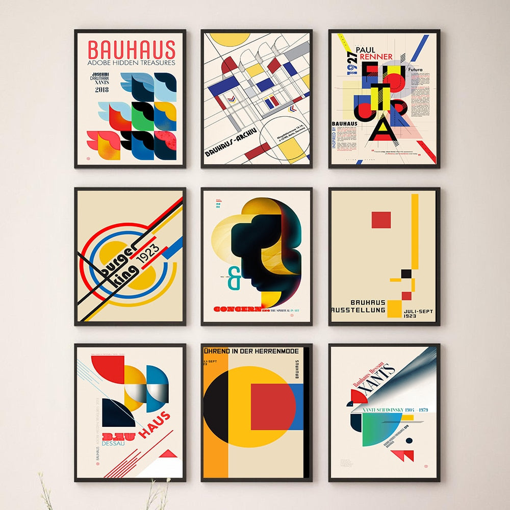 Bauhaus Decor Canvas Poster