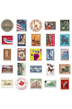 World Travel Stamp Stickers