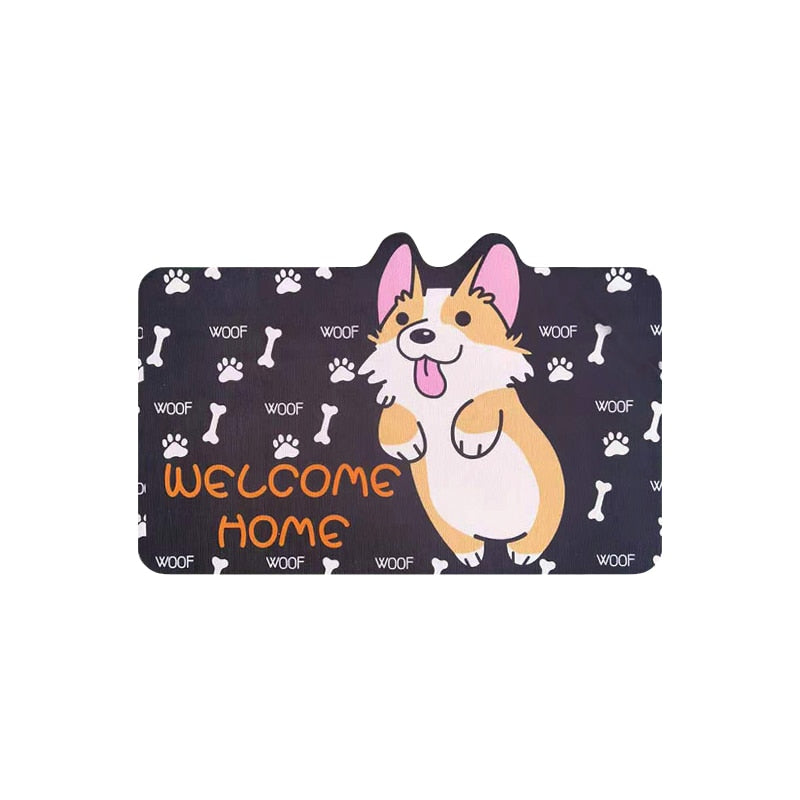 Pastel Animals Entrance Rug