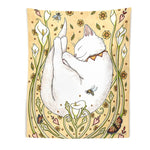 Coquette Cute Cat Tapestry