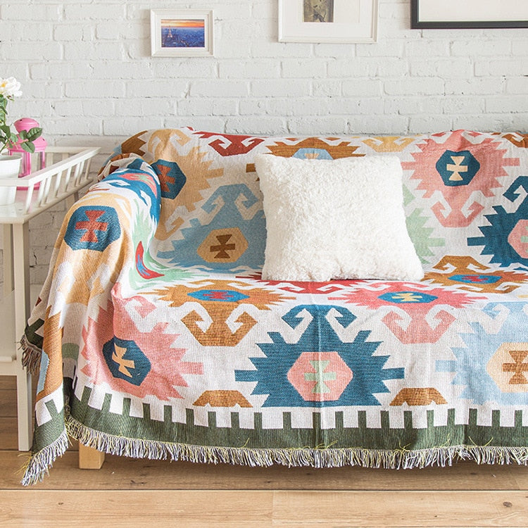 Cottagecore Vintage Sofa Blanket