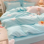 Ruffle Accent Pillowcase Bedding Set