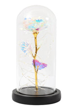 LED Illuminated Enchanted Rose Lamp